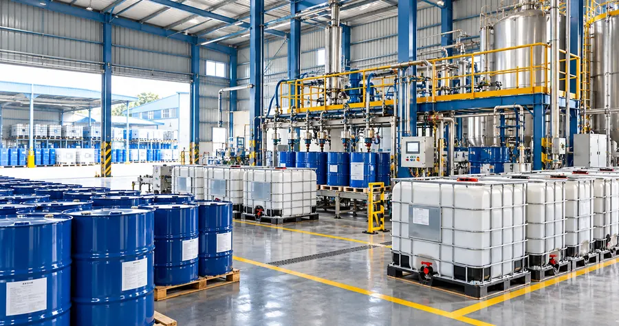 Resin packed in drums and IBCs