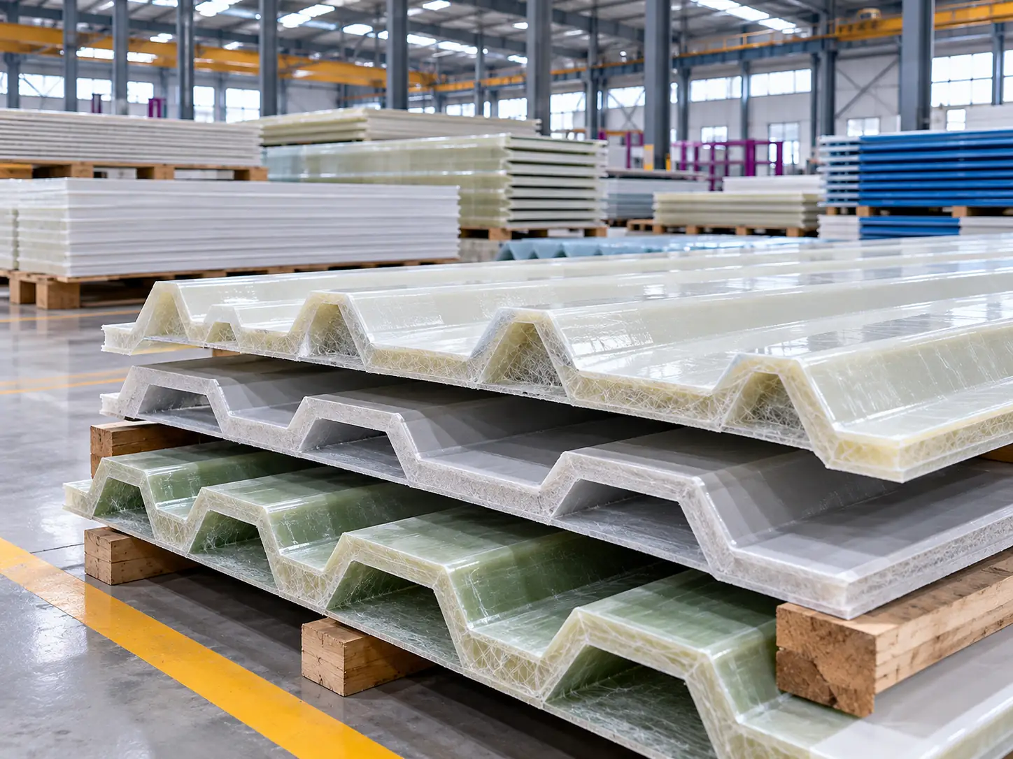 FRP roofing sheets and panels