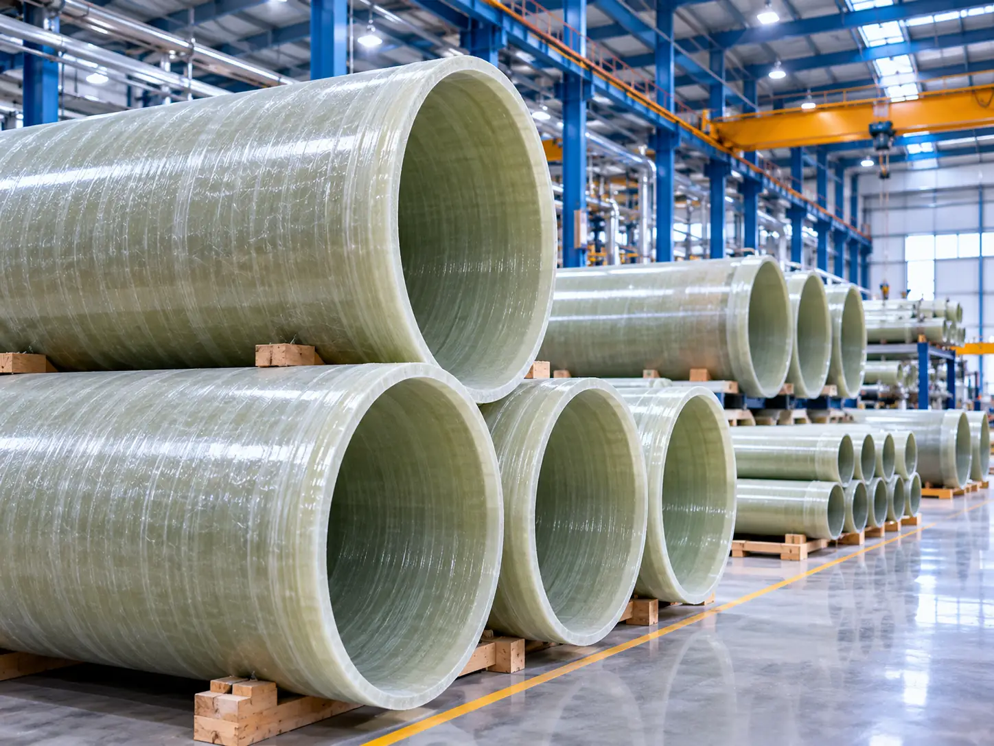 Finished FRP pipes