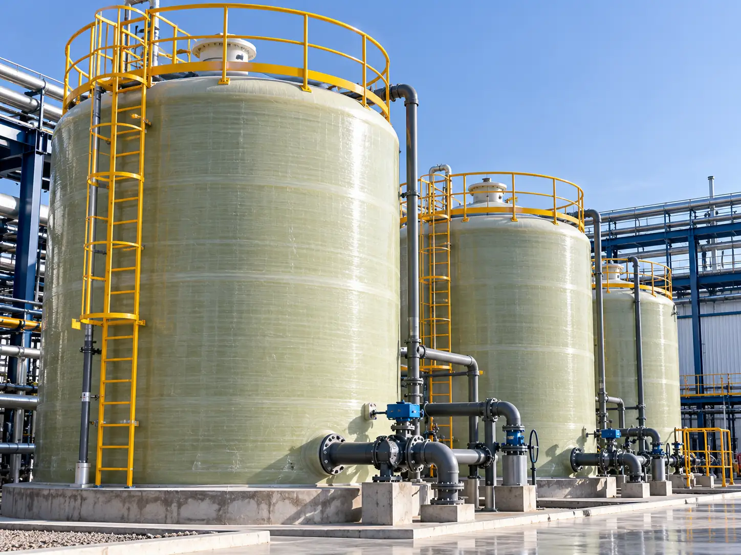 FRP storage tanks